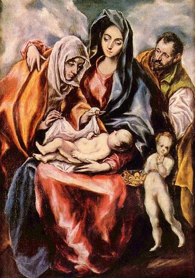 El Greco Hl. Familie France oil painting art